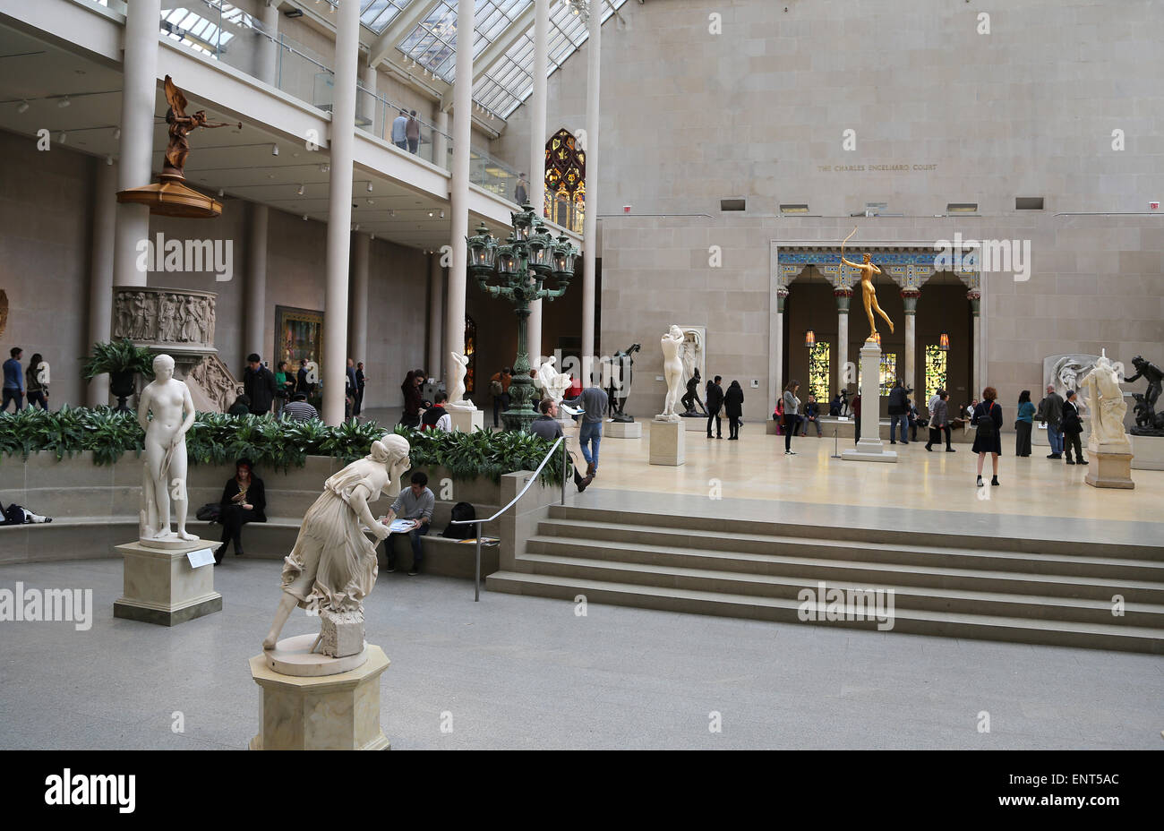 Metropolitan Museum of Art. New York City. USA. Im Inneren. Stockfoto