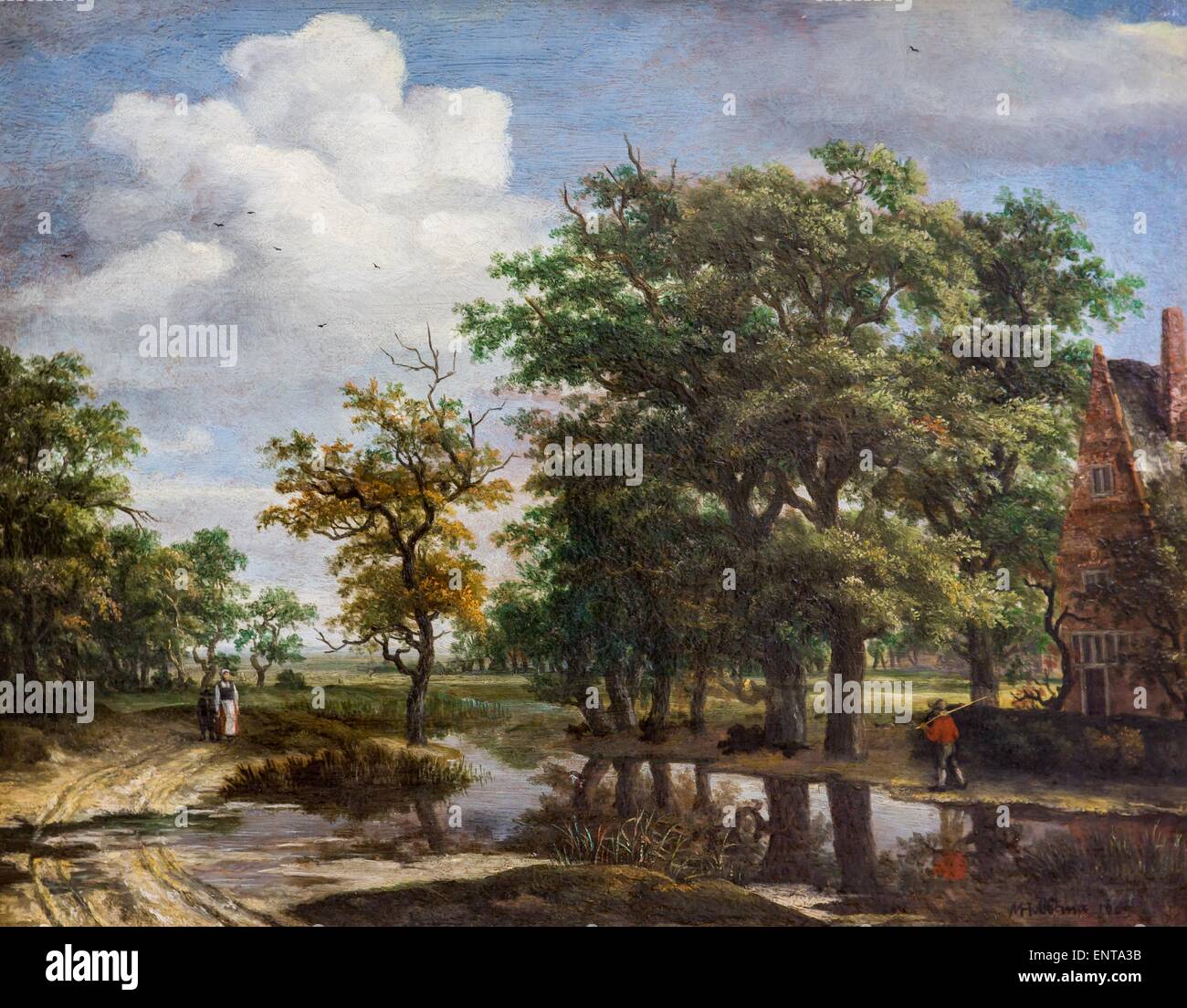 23.08.2013 - Sammlung des 17. Jahrhunderts-Landschaft Stockfoto
