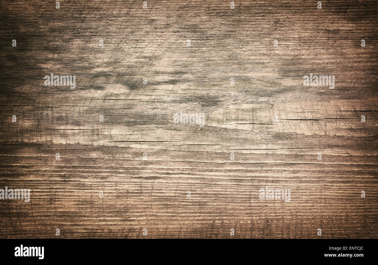 Schmutzig braun Grunge zerkratzt Holzbrett. Holzstruktur Stockfoto