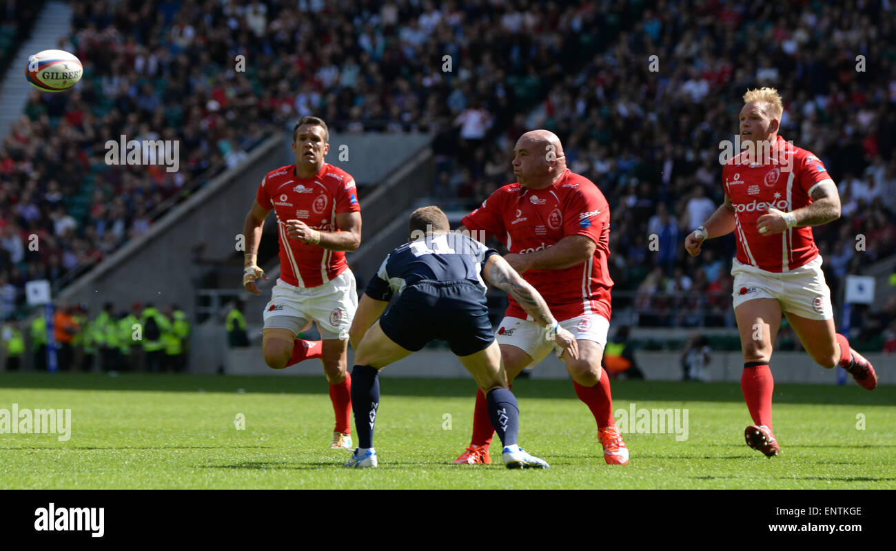 TWICKENHAM, ENGLAND - Mai 09: während die Babcock Trophy Rugby Union match zwischen The British Army und der Royal Navy auf 9. Mai 2015 in Twickenham, England im Twickenham Stadium gespielt.  (Foto von Mitchell Gunn/ESPA) *** lokalen Caption *** Stockfoto