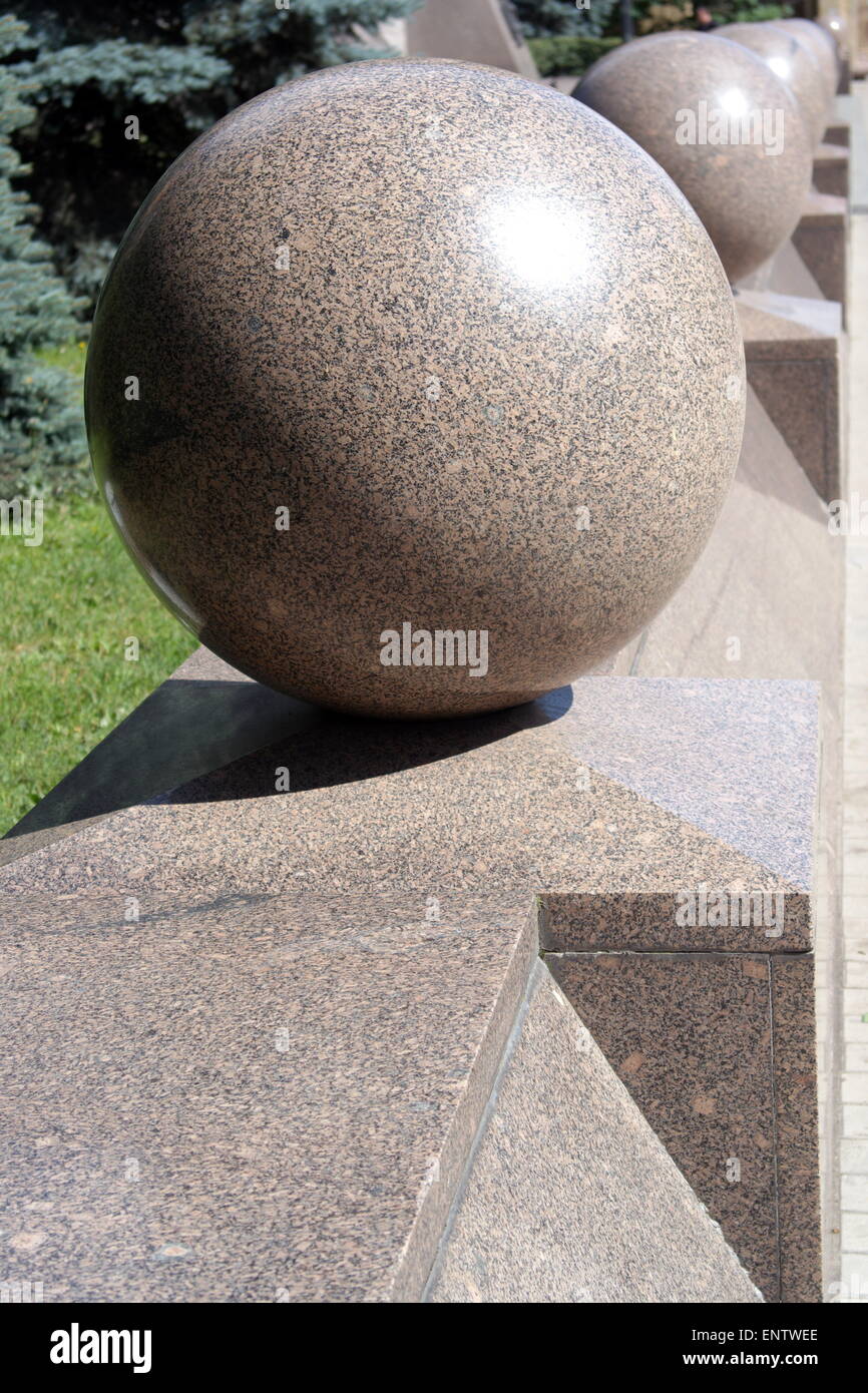 Granit Kugel Stockfoto