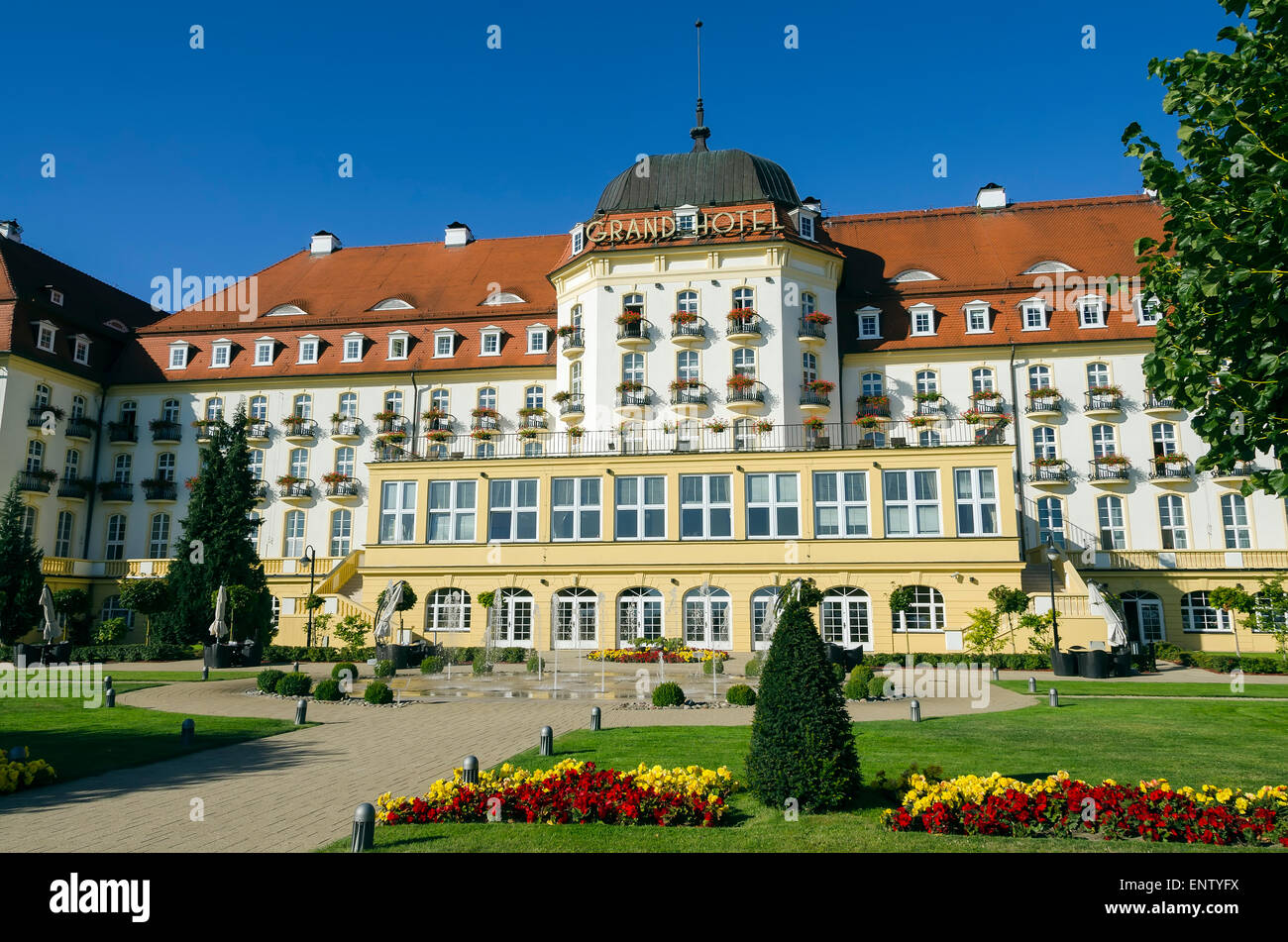 Sofitel Grand Hotel berühmten Ostseebad Zoppot Polen Nordeuropa Stockfoto