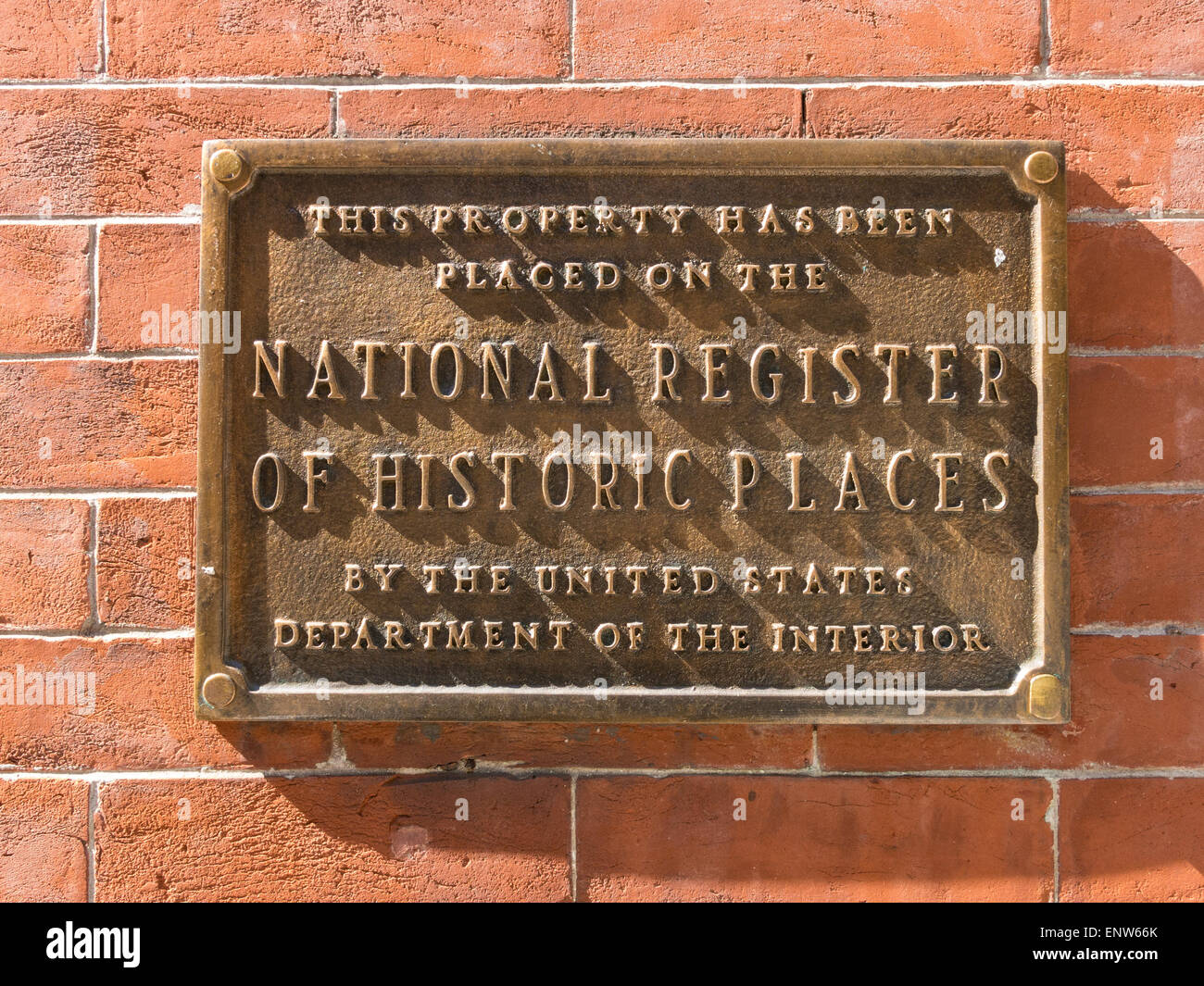 Historische Gedenktafel, Murray Hill, Midtown, NYC, East 36th Street Stockfoto