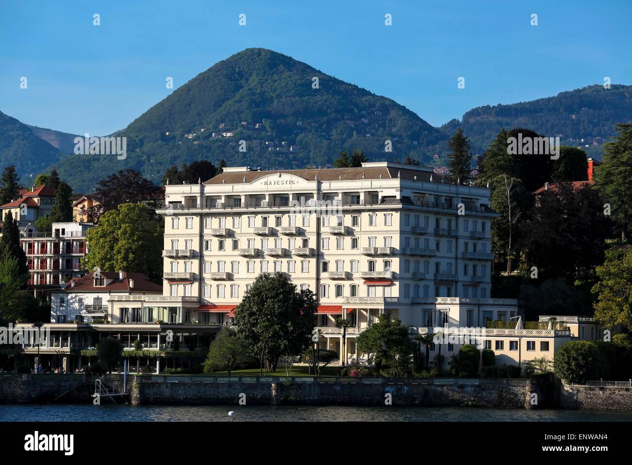 Grand Hotel Majestic in Verbania Pallanza Stockfoto