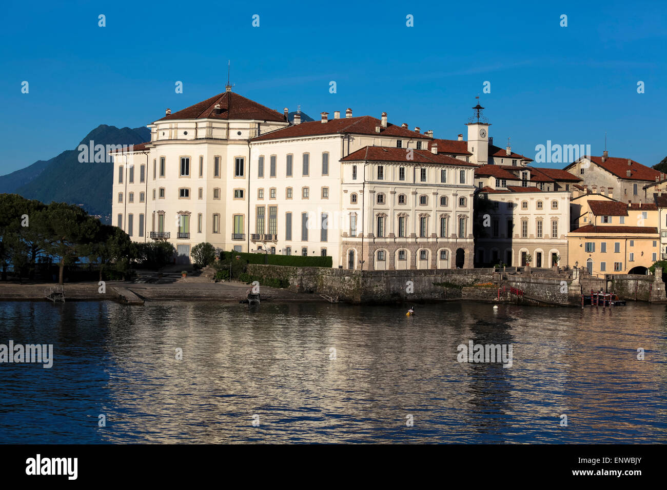 Der Palazzo Borromeo auf Isola Bella Stockfoto