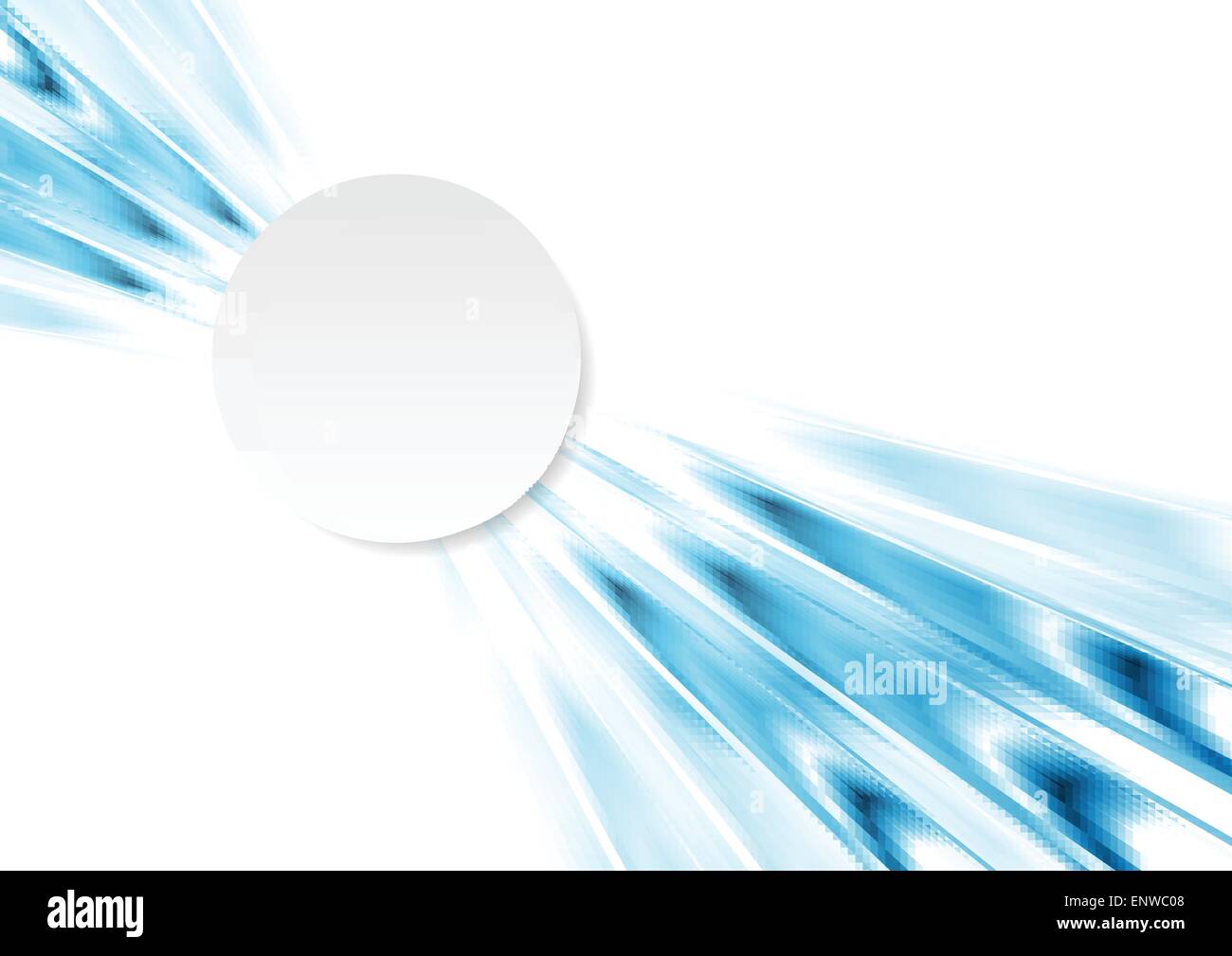 Abstrakte Technologie Konzept Hintergrund mit weißer Kreis. Vektor-design Stock Vektor