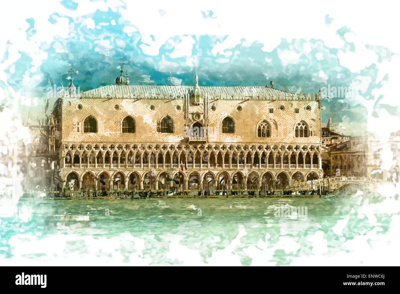 Piazza di San Marco Stock Vektor