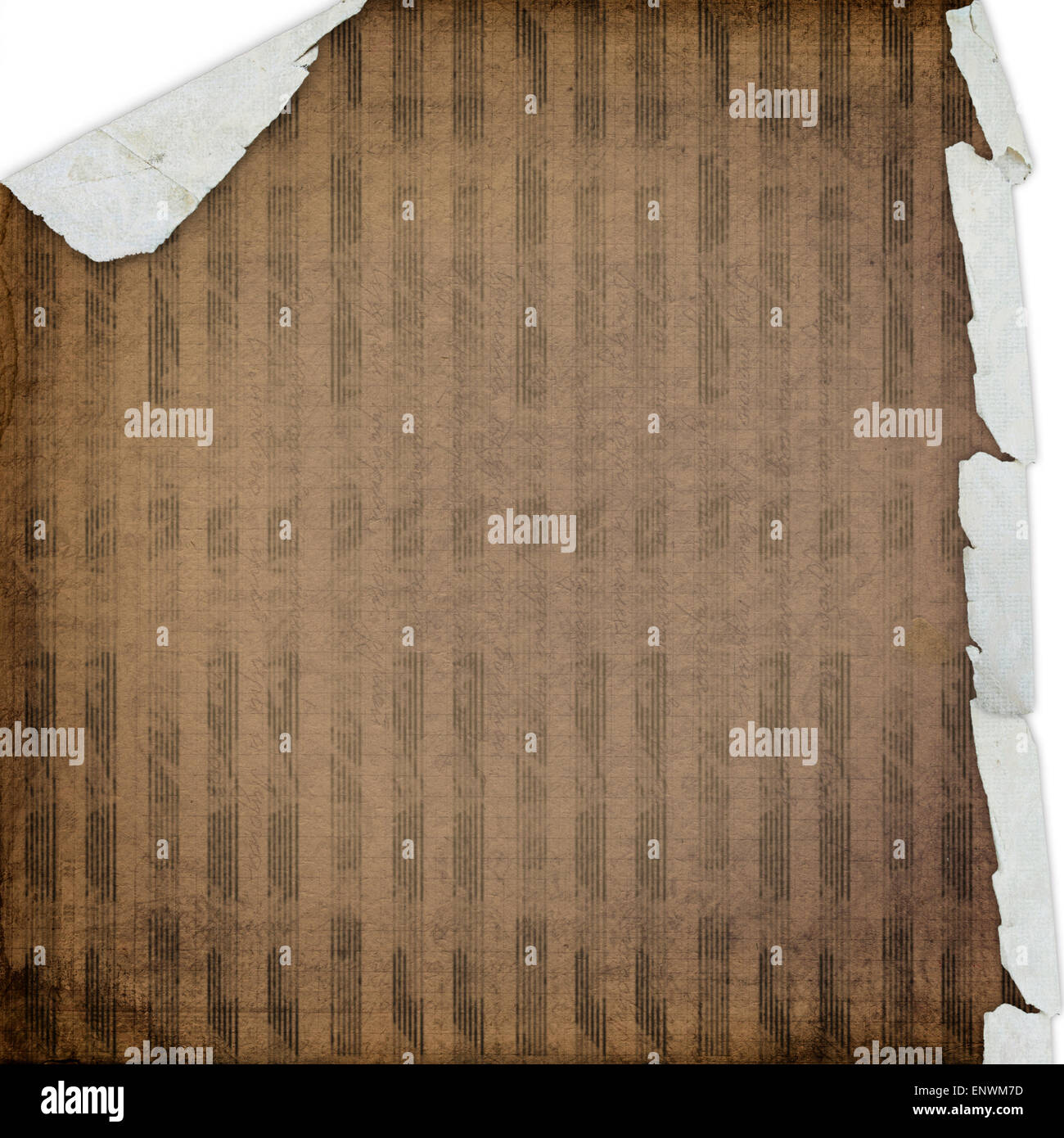 Altpapier im Grunge-Stil mit deckle-edged Stockfoto