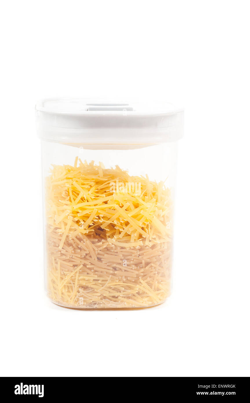 Schuss von Teigwaren Stockfoto