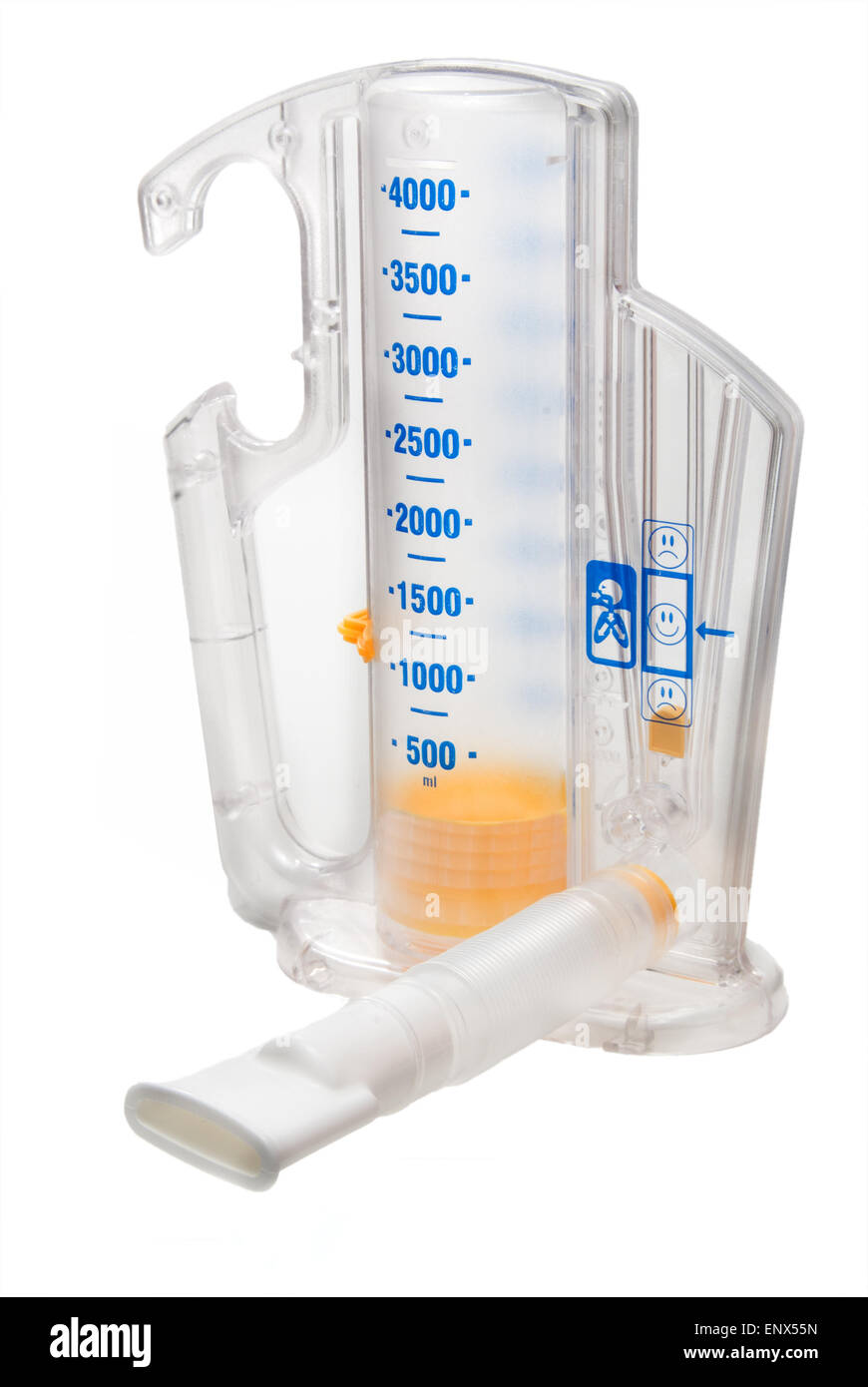 Volumetrische Incentive Spirometer Stockfoto