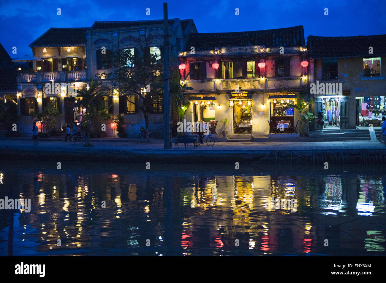 Nacht in Hoi an - Vietnam Stockfoto