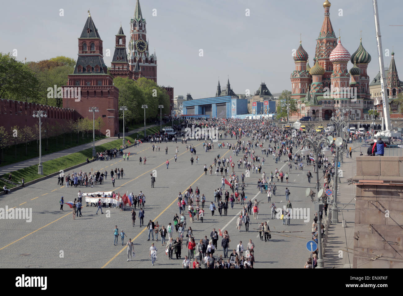 Russland, Moskau, 70 Jahre Tag des Sieges Stockfoto