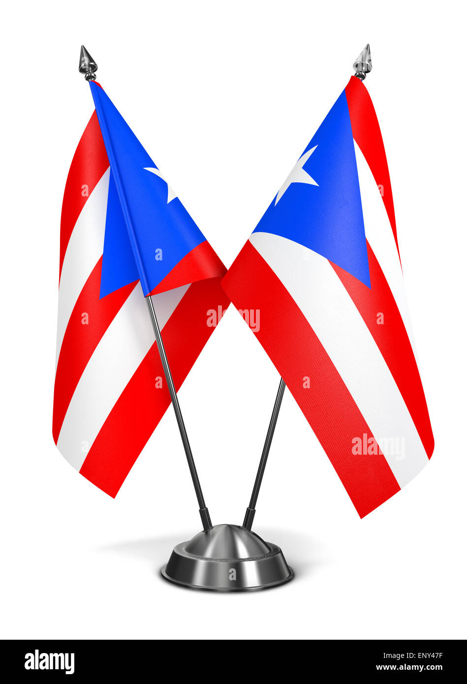 Puerto Rico - Miniatur-Flags. Stockfoto