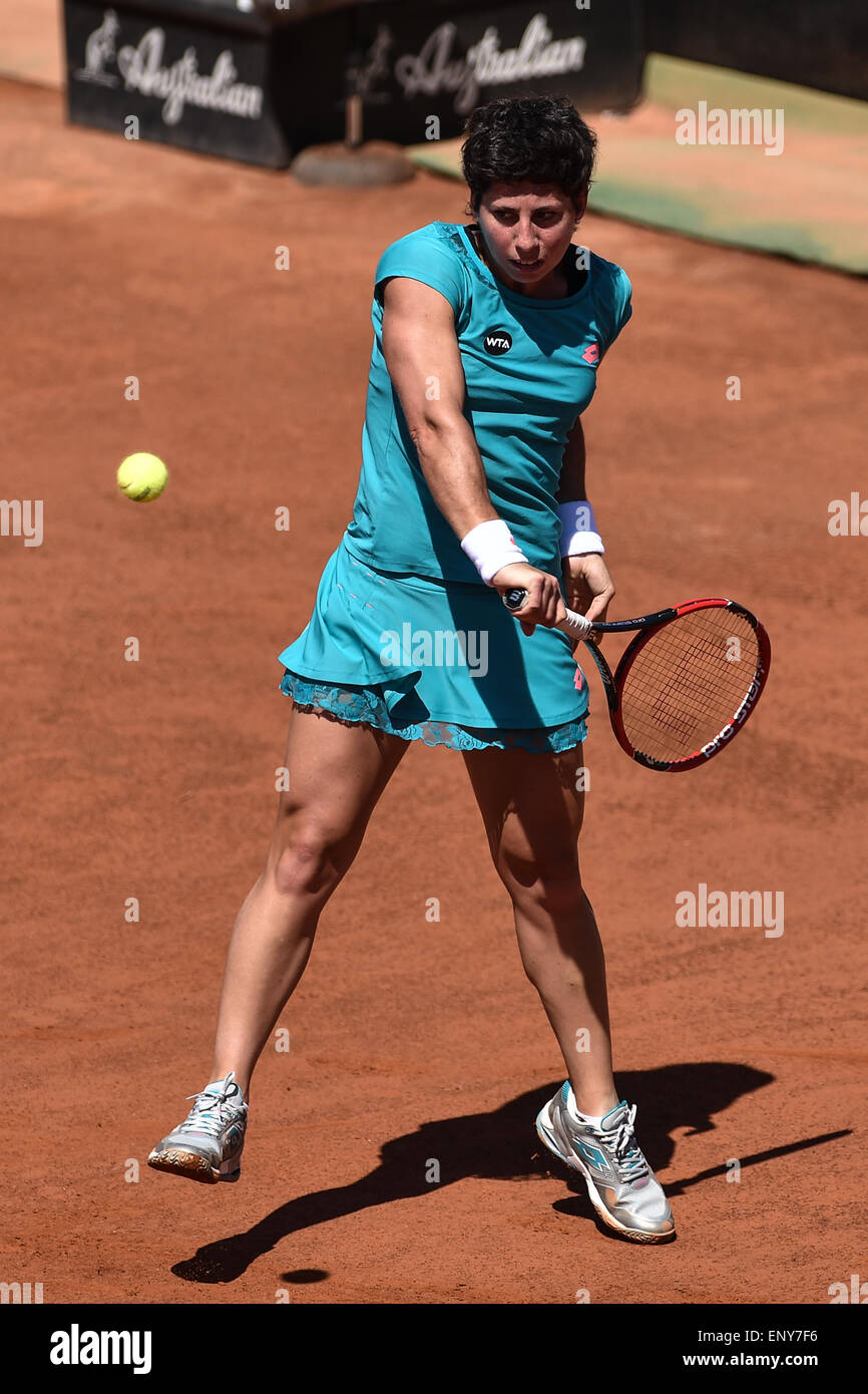 Rom, Italien. 12. Mai 2015. WTA-BNL italienischen Open Tennis. Carla Suarez Navarro (ESP) in Aktion gegen Mona Barthel (GER Credit: © Action Plus Sport/Alamy Live News Stockfoto