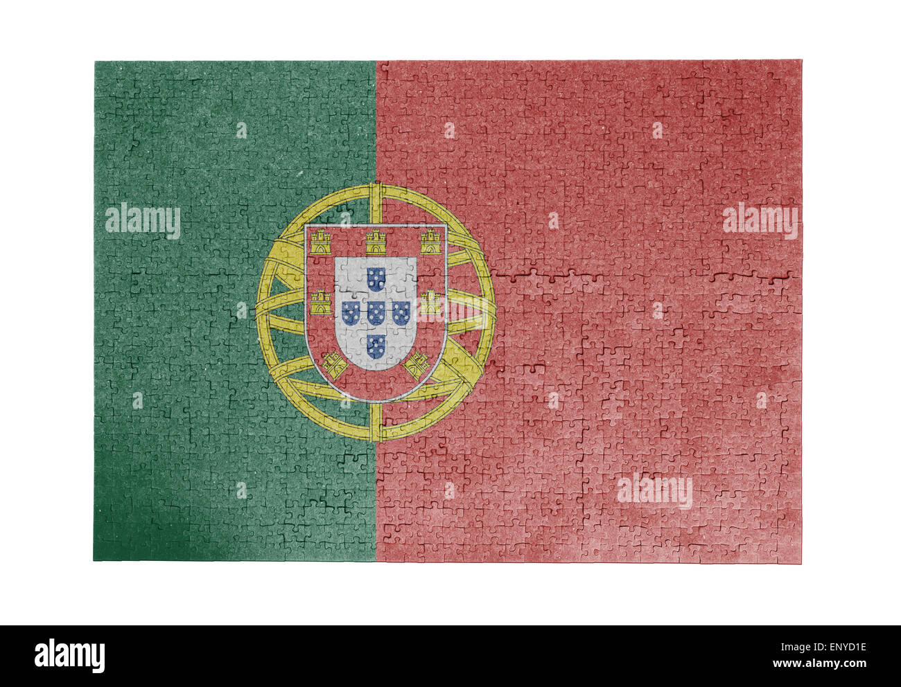 Große Puzzle von 1000 Stück - Flag - Portugal Stockfoto