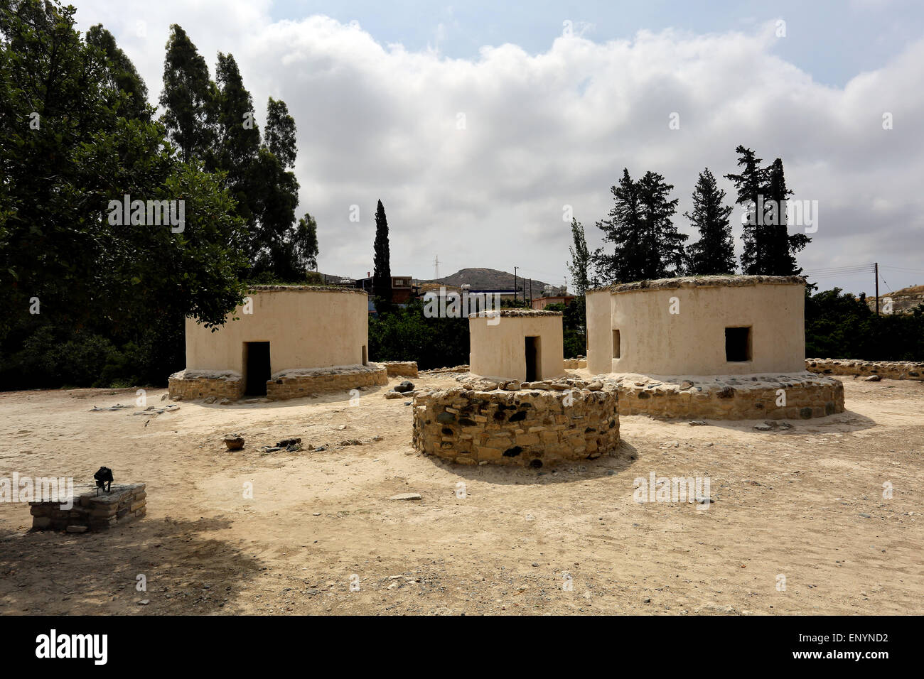 Siedlung aus der Jungsteinzeit, Zypern Stockfoto