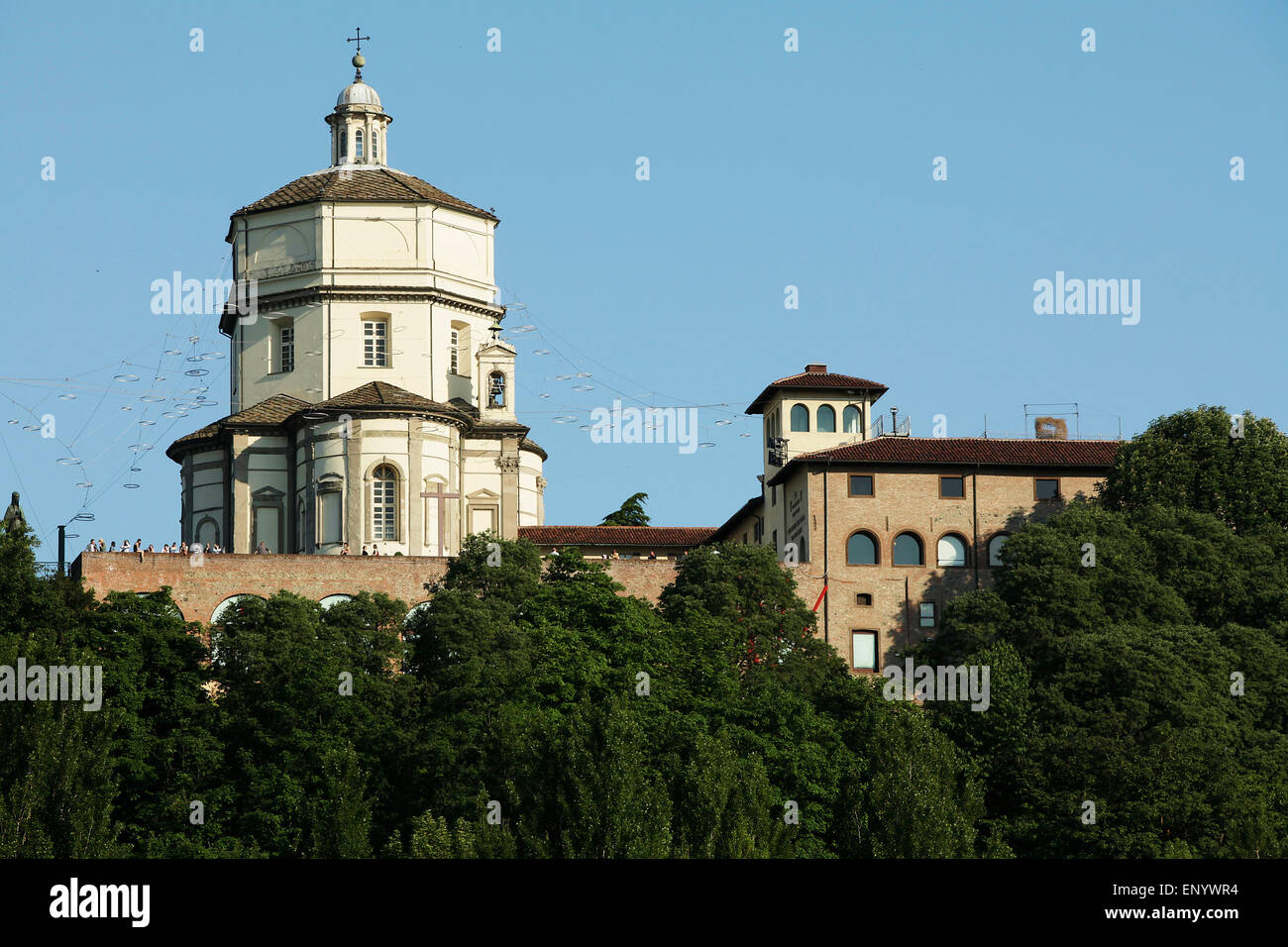Kirche und monistary am Monte dei Cappuccini, Turin. Stockfoto