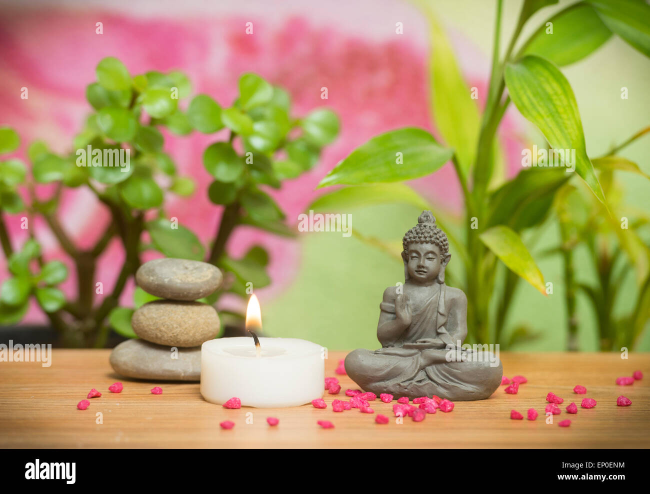 Entspannende Zen-Garten Stockfoto