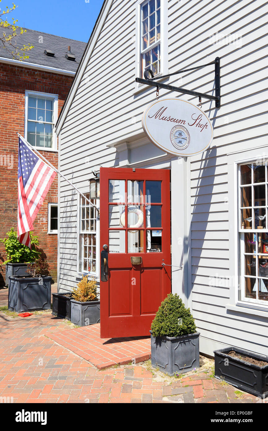 Nantucket, Massachusetts Whaling Museum Geschenke Shop. Nantucket Island Stockfoto