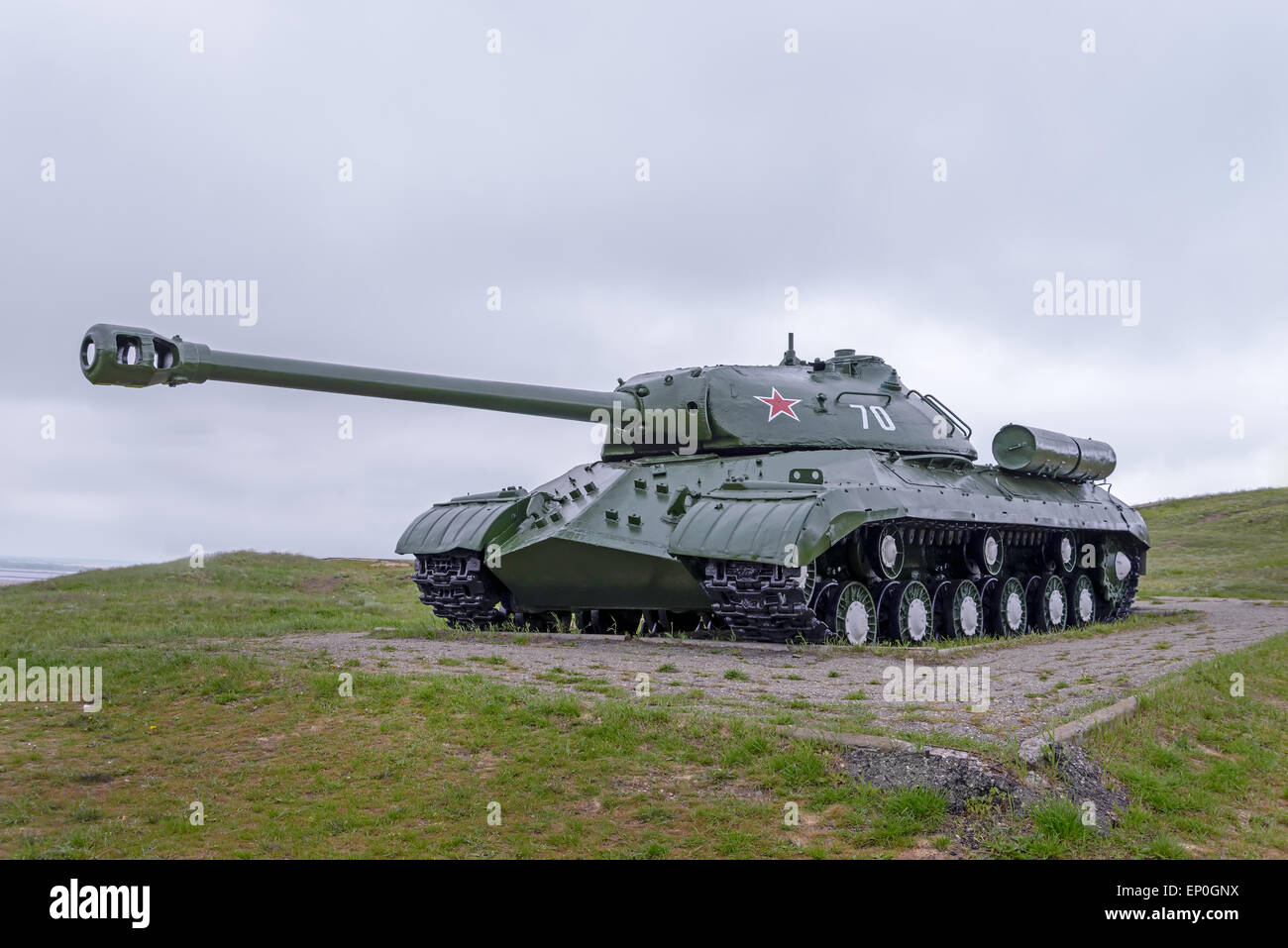 Panzer IS-3 befindet sich im Museum unter freiem Himmel Stockfoto