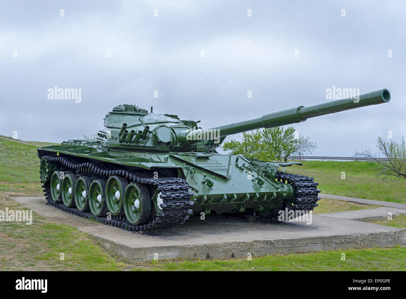 Panzer t-72 ist im Museum unter freiem Himmel Stockfoto