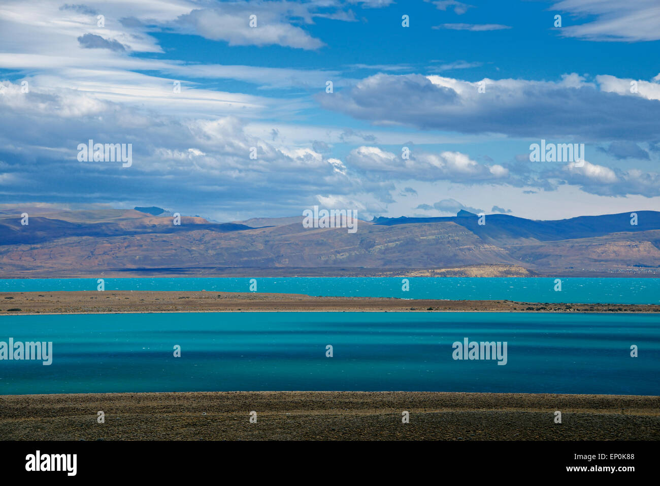 Lago Argentino Patagonien Argentinien Stockfoto