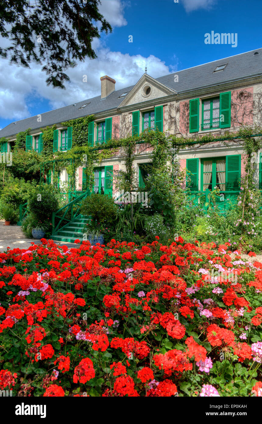 Claude Monet Haus Giverny Departement Eure Frankreich Europa Stockfoto