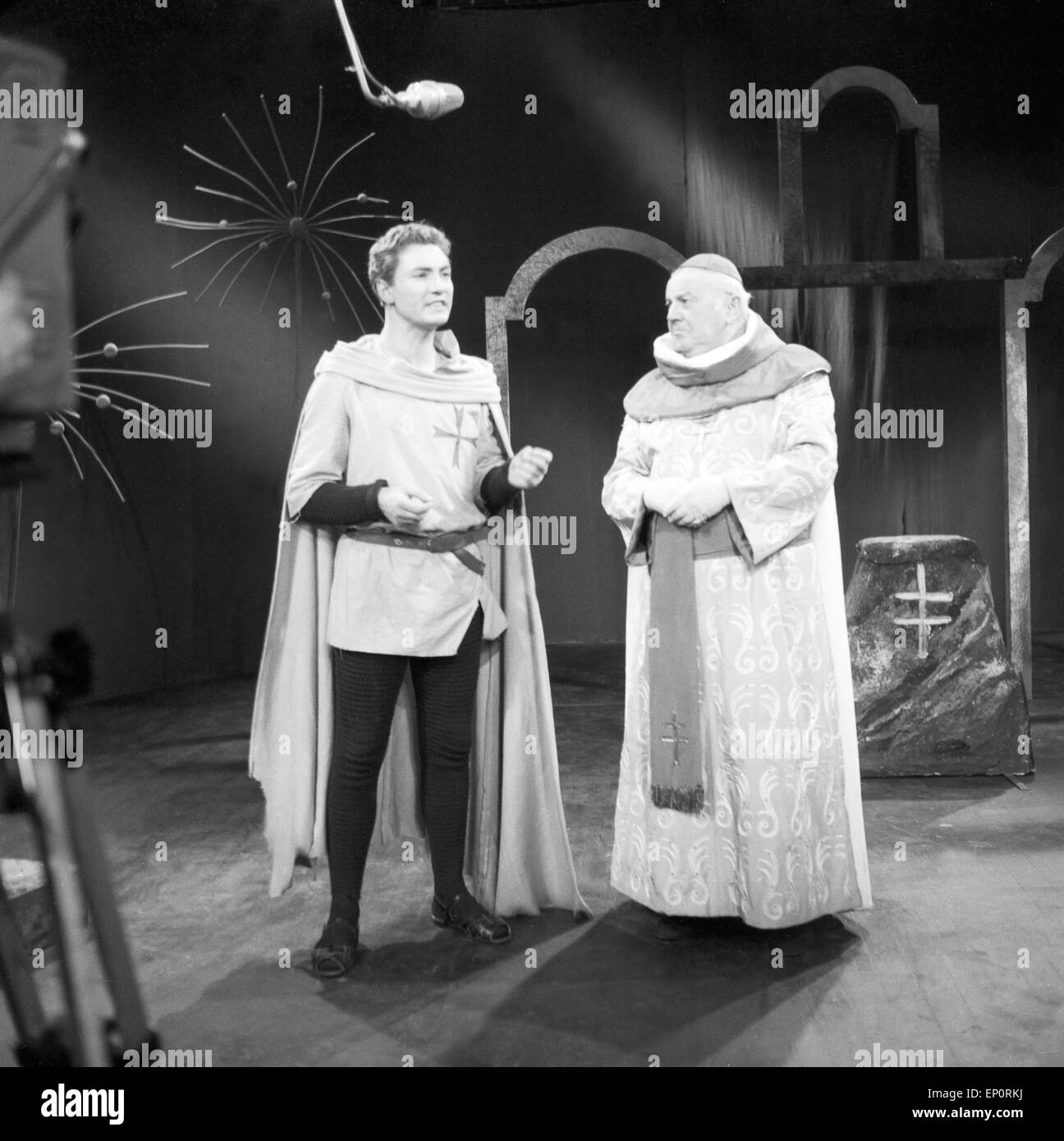 Nathan der Weise, Deutschland 1956, Fernsehfilm, Regie: Karl Heinz Stroux, Monia: Martin Benrath, Hans Leibelt Stockfoto