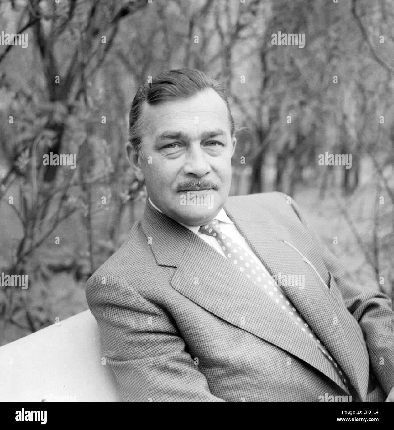 Deutscher Wis Heinz Piper, Hamburg 1956. Deutsche Schauspieler Heinz