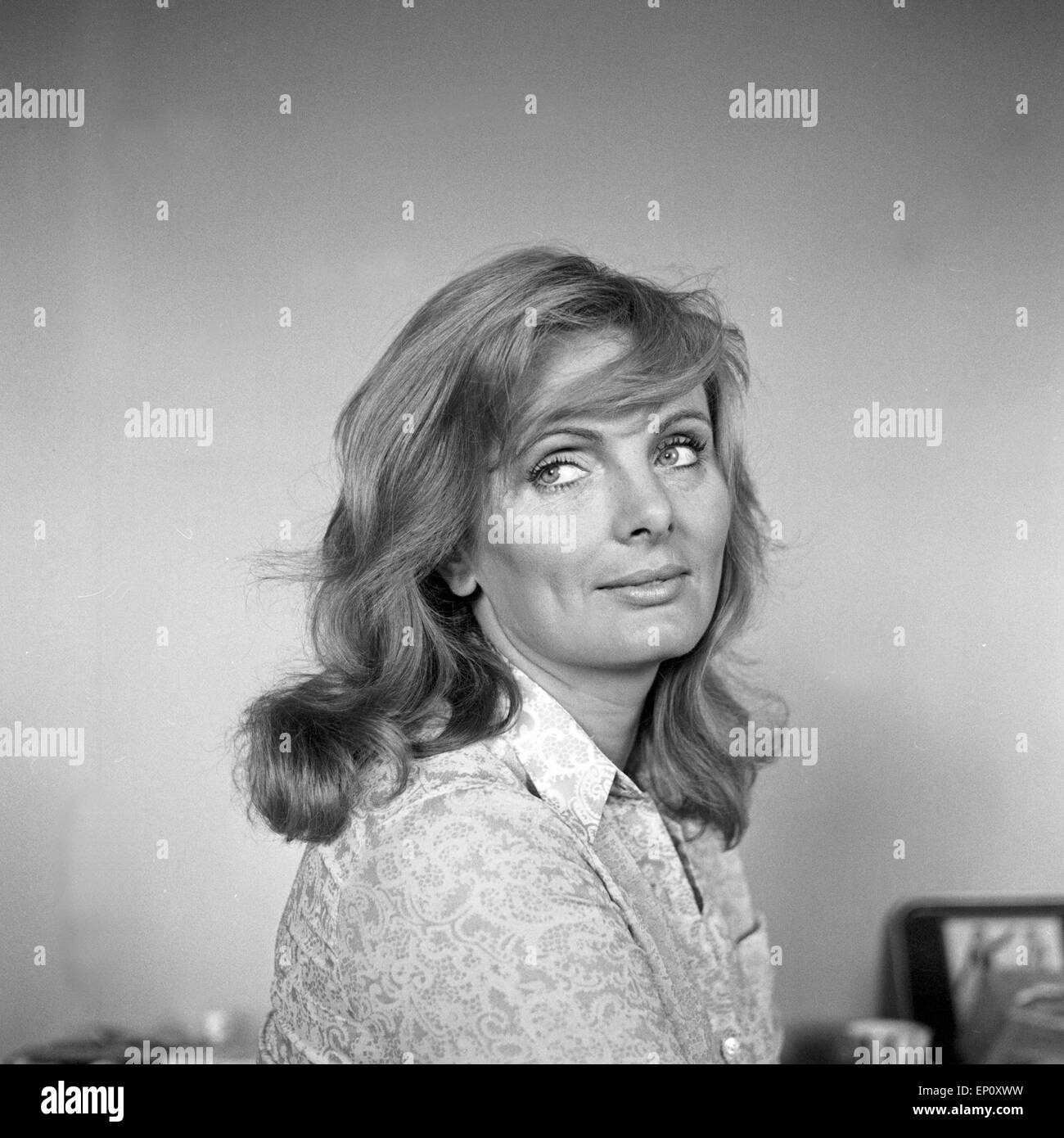 Deutsche Fictitious character/deutsche Schauspielerin Ruth Maria Kubitschek, Ende 1960er Jahre/Ende der 1960er Jahre. Stockfoto