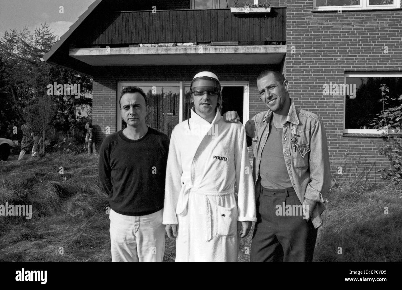 Die deutsche Band Trio in Großenkneten Regente, Deutschland Anfang 1980er Jahre. Deutsche band Trio, Deutschland Anfang der 80er Jahre. Stockfoto