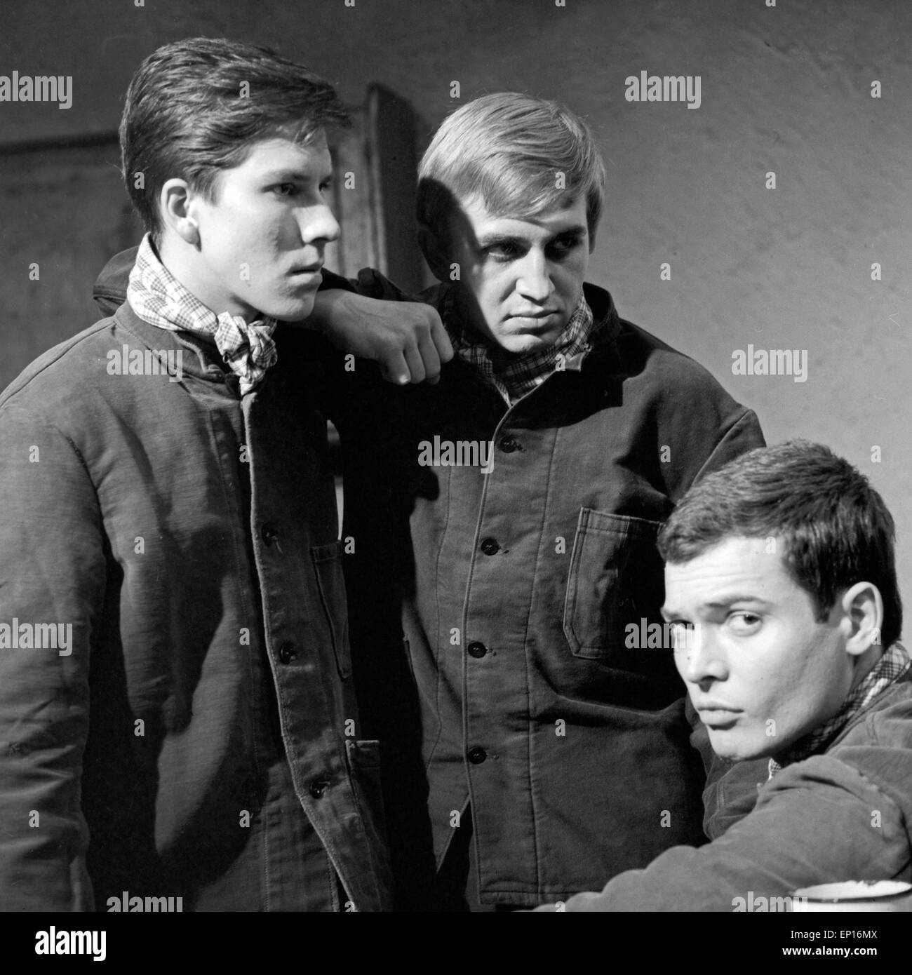 Der Fall Michael Reiber, Deutschland 1965, Fernsehfilm, Regie: Wolfgang Schleif, Szenenfoto Mit Rolf Kaden, Arne Elsholtz, Marti Stockfoto