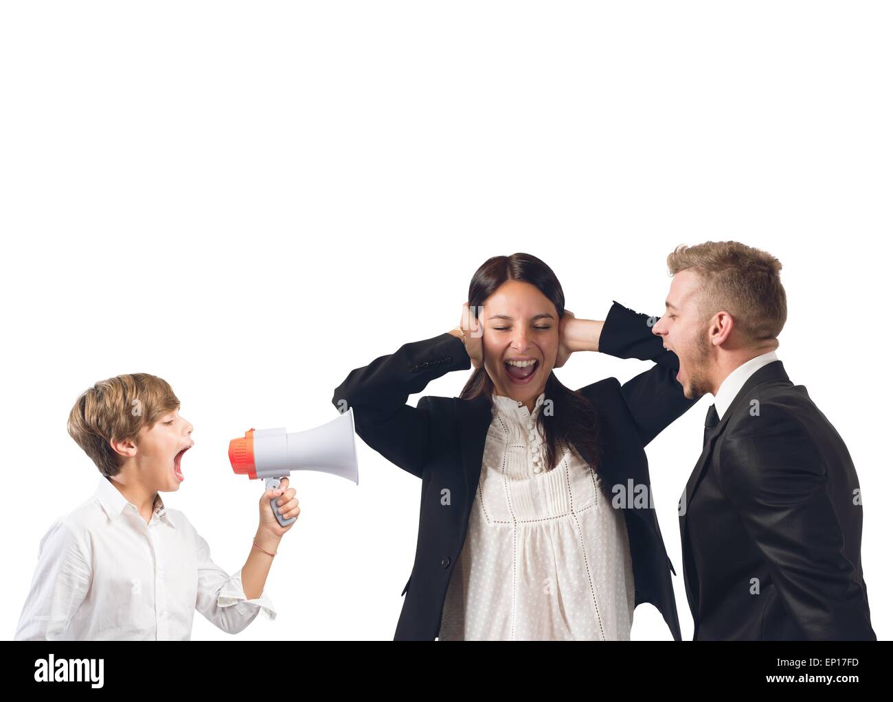 Familienstreitigkeiten Stockfoto