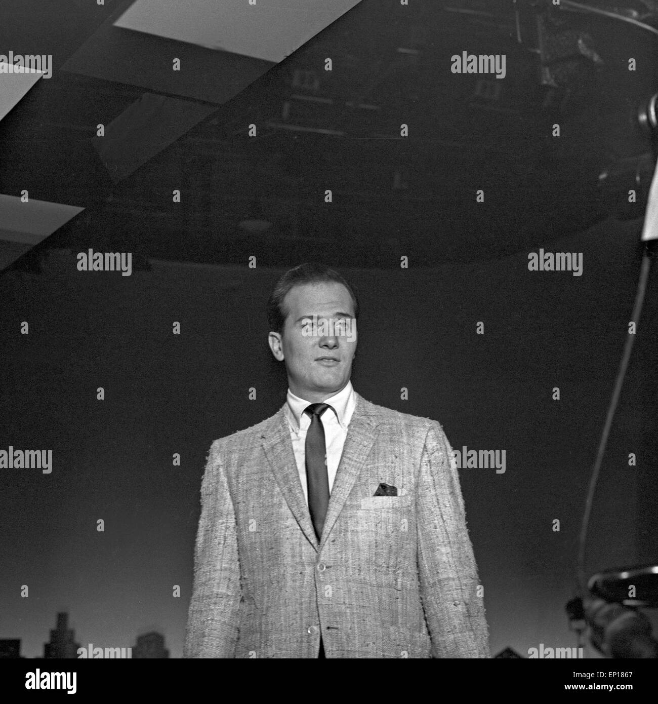 Der Amerikanische Sänger Pat Boone Zu Gast in der Musiksendung "Musik aus Studio B", 1960er Jahre Deutschland. US-amerikanische Sängerin P Stockfoto