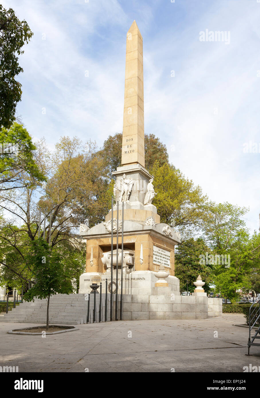 Denkmal für die Helden des zweiten Mai, Monumento ein Los Caídos Por España, Madrid, Spanien Stockfoto