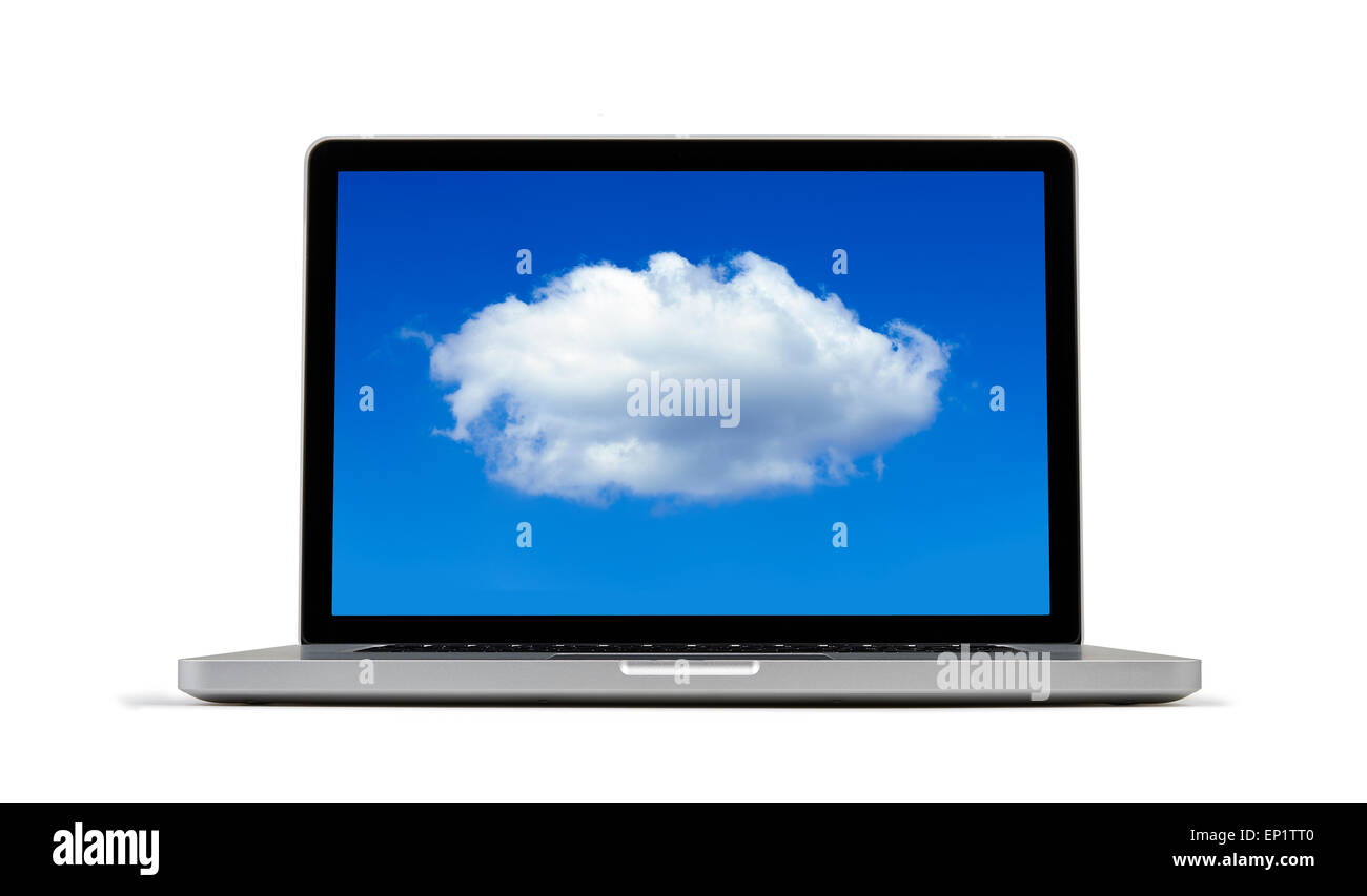 Cloud computing – Schneidepfad enthalten Stockfoto