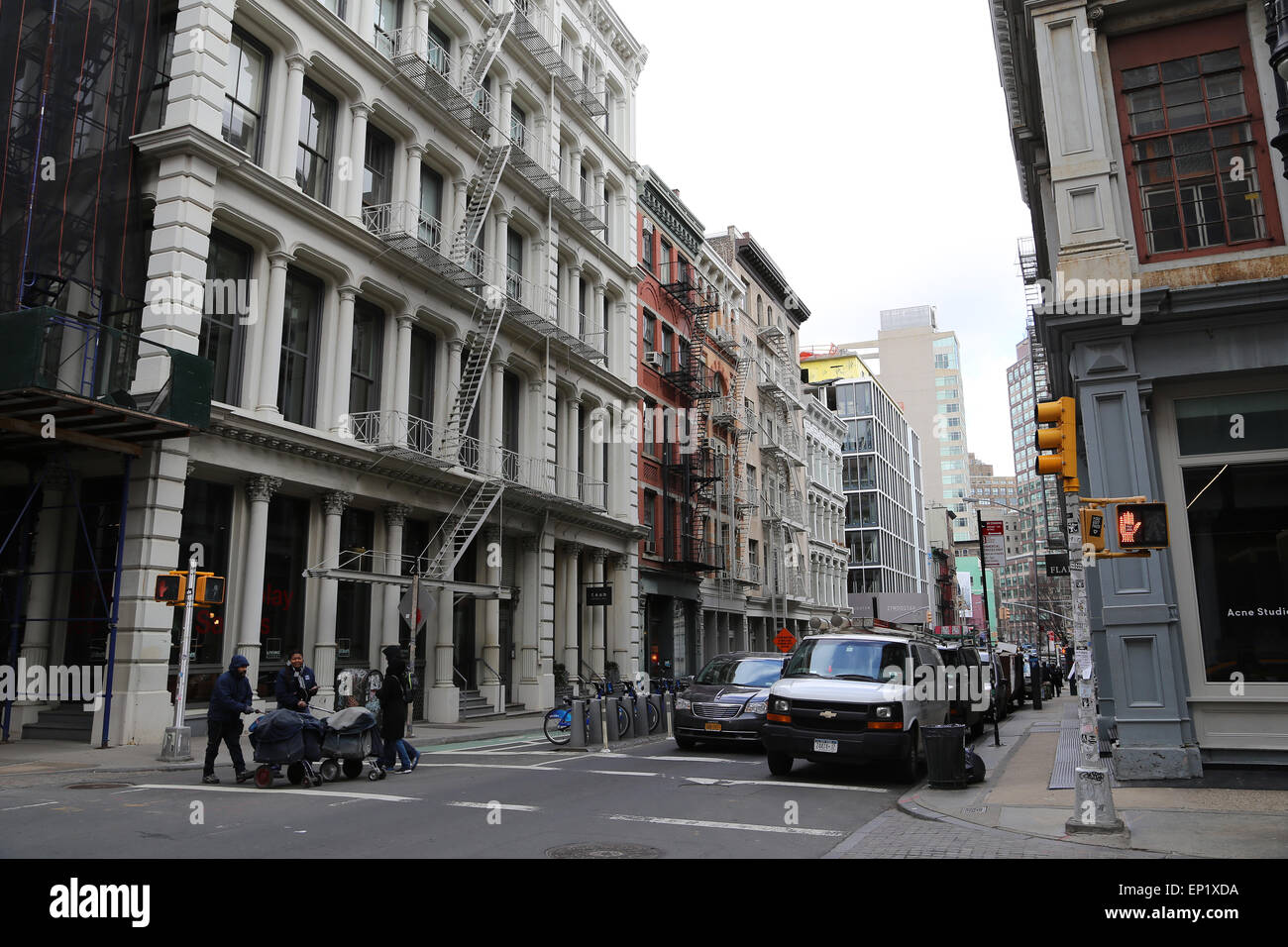 USA. New York City. Lower Manhattan. Soho. Stockfoto