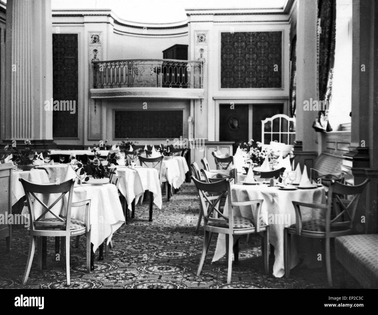 Das neue Malmaison-Restaurant eröffnet in Hope Street, Glasgow, Teil der Central Station Hotel, 15. September 1927. Stockfoto