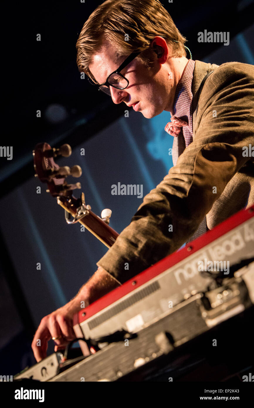 Mailand Italien. 12. Mai 2015. Die englische Band öffentlich-rechtlichen Rundfunk tritt an der Music club Salumeria Della Musica während "The Race für Space Tour 2015" Credit: Rodolfo weitertransferiert/Alamy Live News Stockfoto