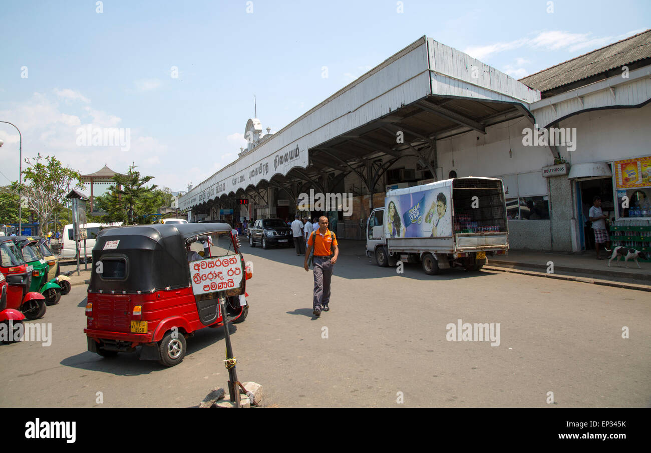 Außen Fort Railway Station, Colombo, Sri Lanka, Asien Stockfoto