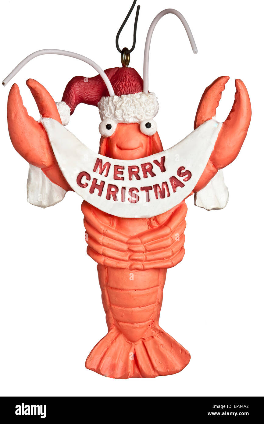 Langusten Xmas Tree ornament Stockfoto