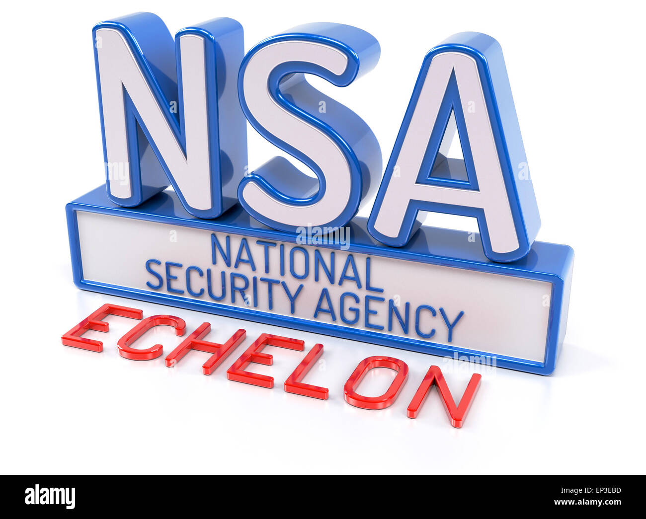 NSA ECHELON - National Security Agency Stockfoto