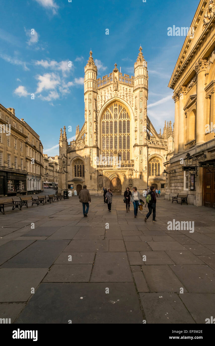 Bath Abbey Stadt Bath, Somerset - England Stockfoto