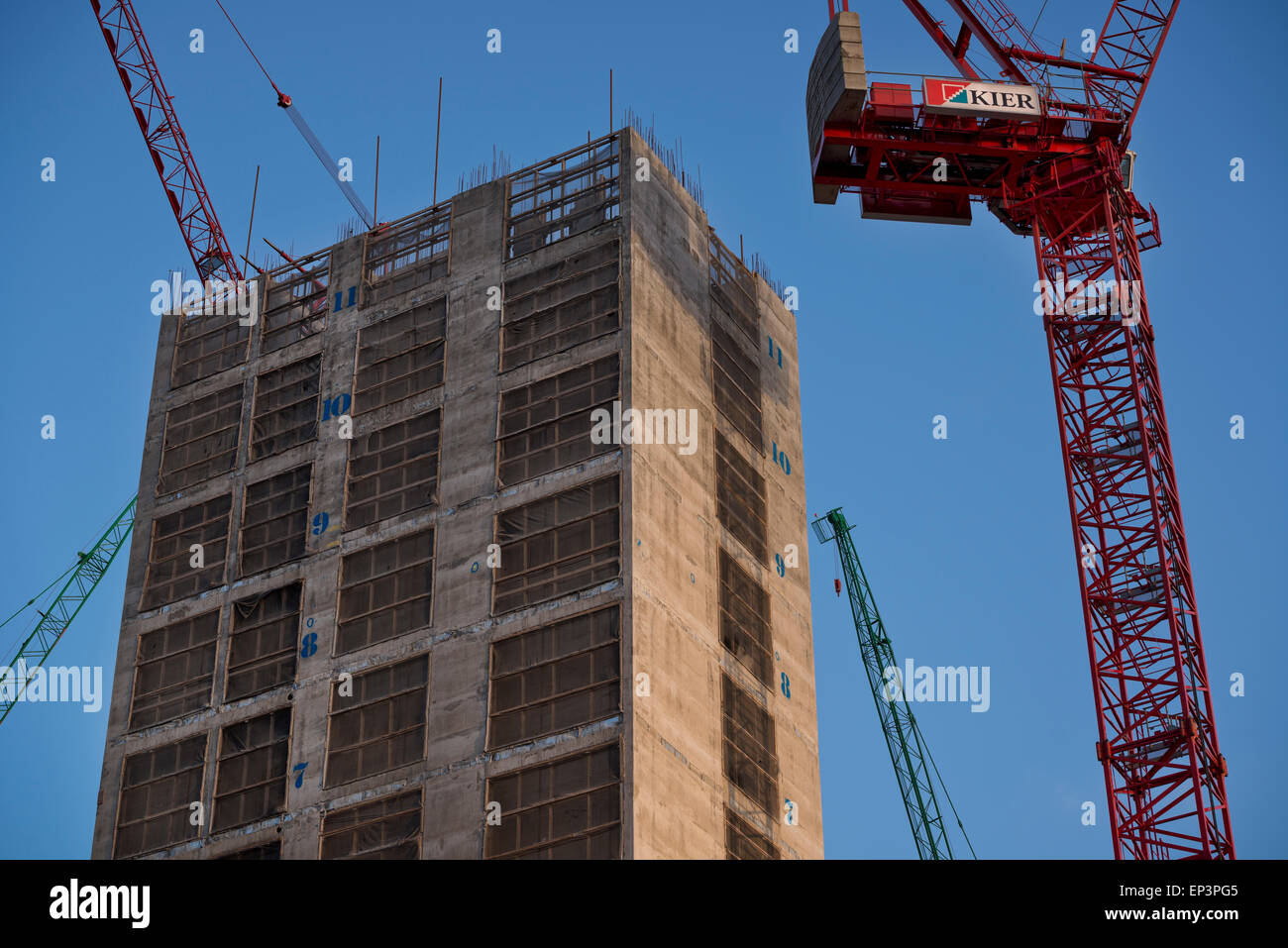 Baustelle in London Stockfoto