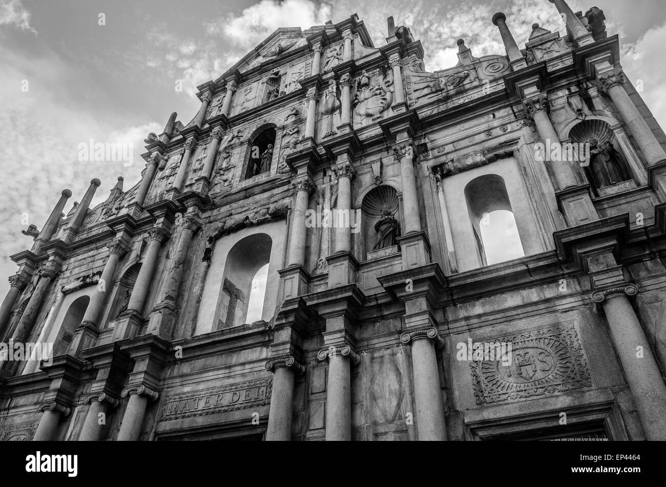 Ruine der Sao Paulo Kirche, Altstadt von Macao, China Stockfoto