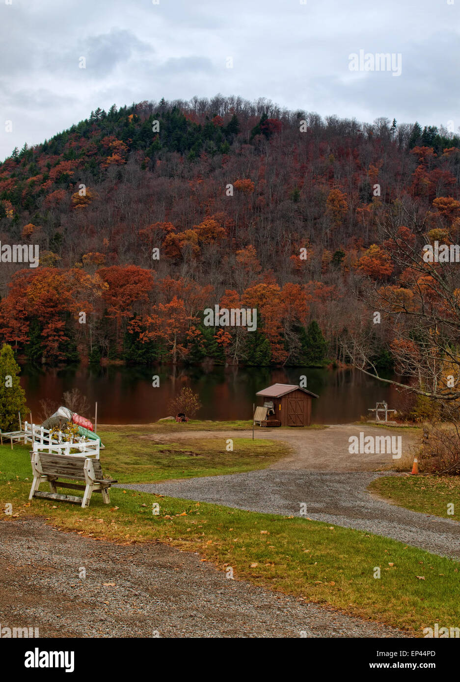 Oxbow See in den Adirondack Bergen von Upstate New York Stockfoto