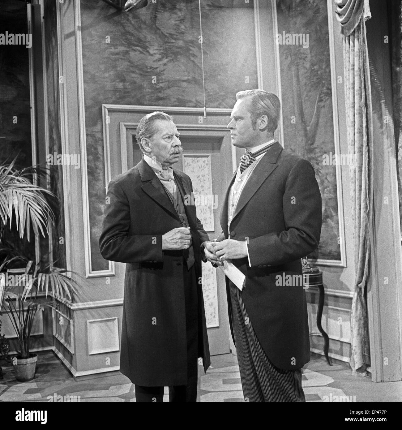 Ein Verkaufsprozesse Gatte, Fernsehfilm, Deutschland 1958, Regie: Hanns Farenburg, Monia: Albert Lieven, Paul Henckels Stockfoto