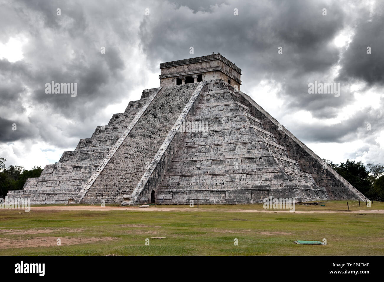 Kukulkan Pyramide in Chichen Itza auf der Halbinsel Yucatan, Mexiko Stockfoto