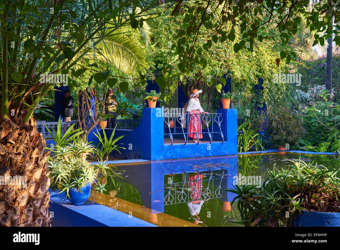 Majorelle Gärten in Marrakesch. Marokko Stockfoto