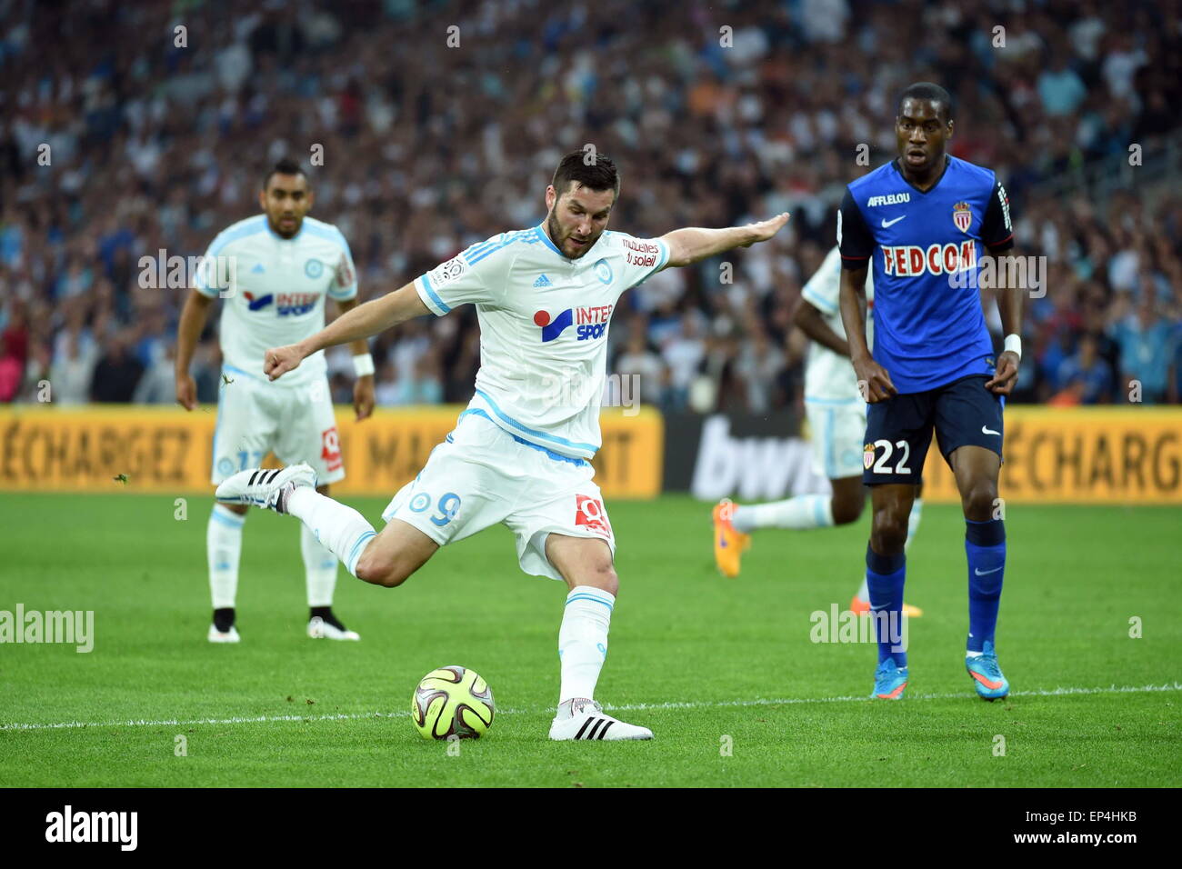 Gignac - 10.05.2015 - Marseille / Monaco - 36eme Journee de Ligue 1. Foto: Alexandre Dimou / Icon Sport Stockfoto